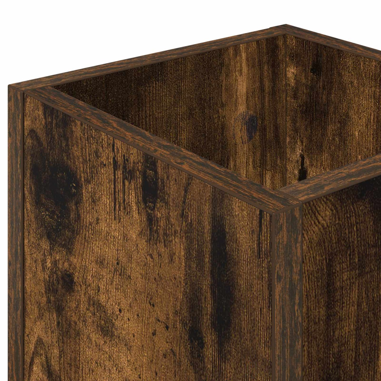 Umbrella Stand Smoked Oak 20 x 20 x 55.5 cm Engineered Wood