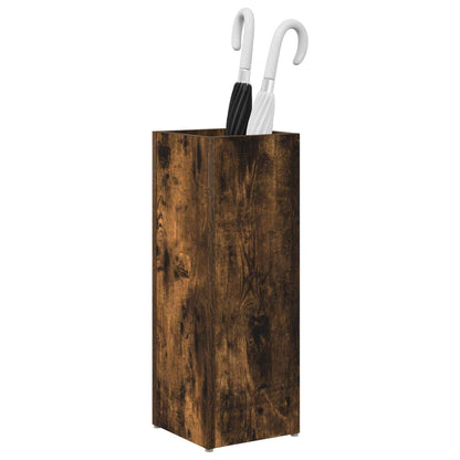 Umbrella Stand Smoked Oak 20 x 20 x 55.5 cm Engineered Wood