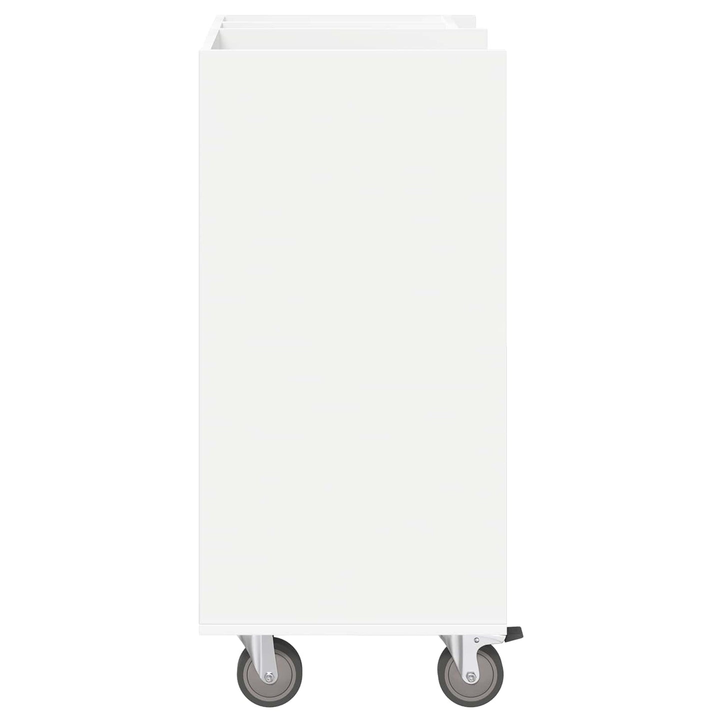Golf Cabinet with Wheel Plain White 65 x 45 x 98 cm