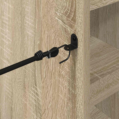 Golf Cabinet with Wheel Plain Sonoma Oak 65 x 45 x 98 cm