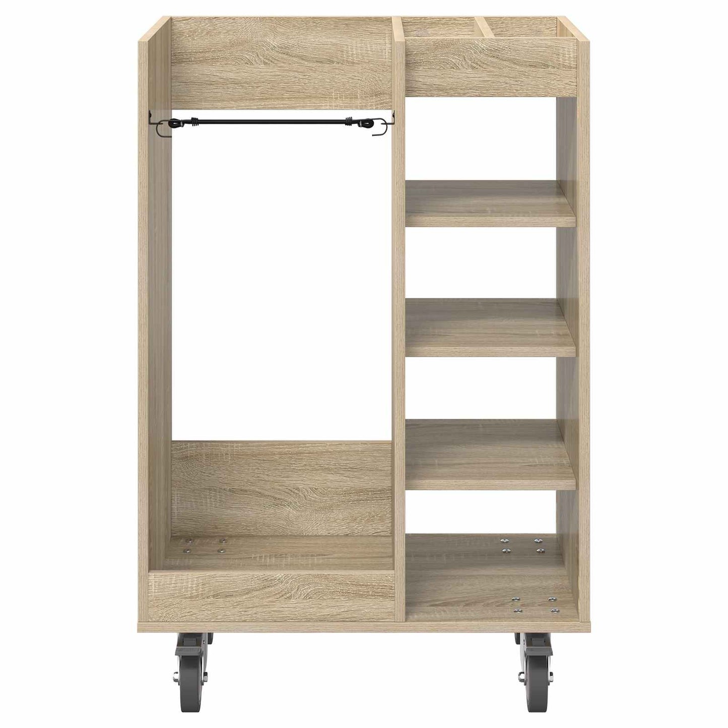 Golf Cabinet with Wheel Plain Sonoma Oak 65 x 45 x 98 cm