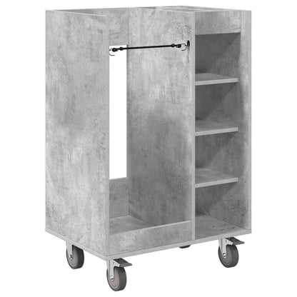 Golf Cabinet with Wheel Plain Concrete Grey 65 x 45 x 98 cm