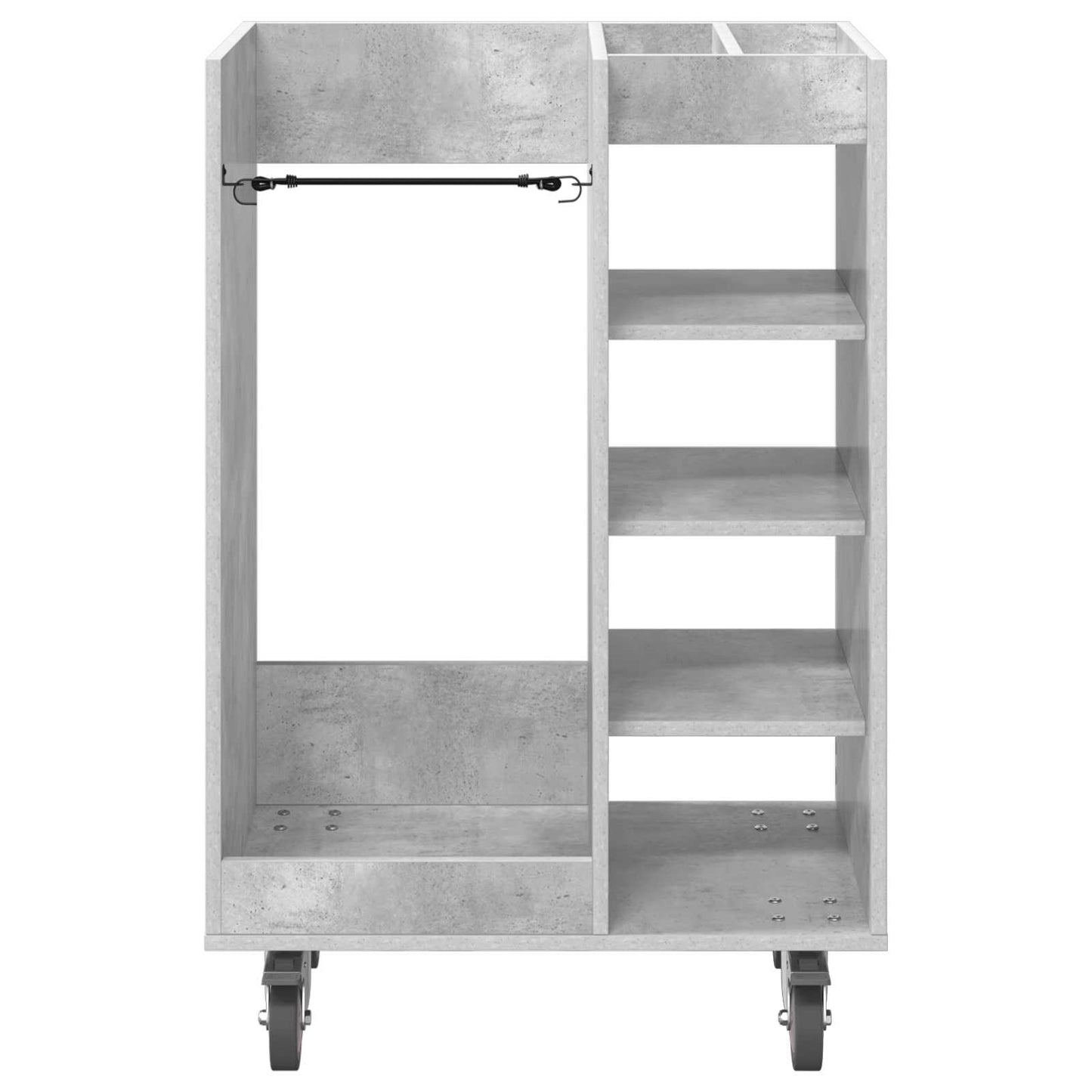 Golf Cabinet with Wheel Plain Concrete Grey 65 x 45 x 98 cm