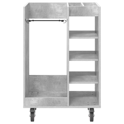 Golf Cabinet with Wheel Plain Concrete Grey 65 x 45 x 98 cm