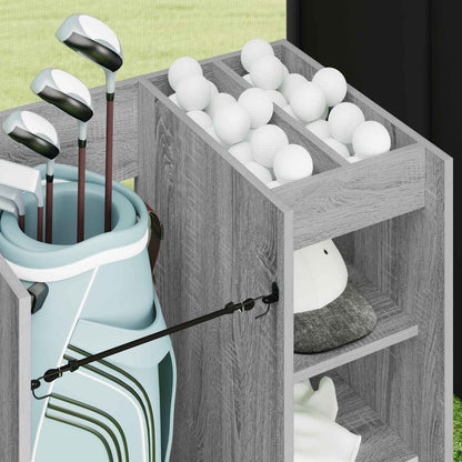 Golf Cabinet with Wheel Plain Grey Sonoma 65 x 45 x 98 cm