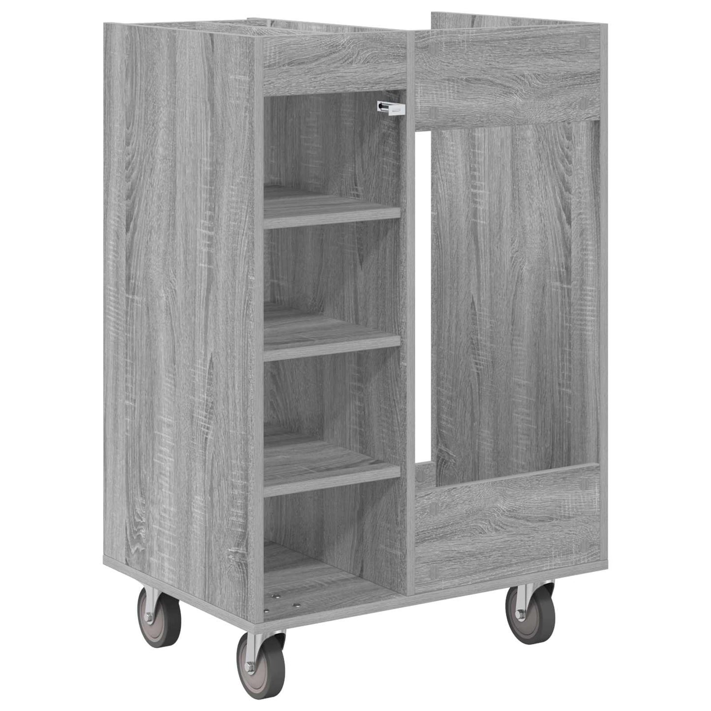 Golf Cabinet with Wheel Plain Grey Sonoma 65 x 45 x 98 cm
