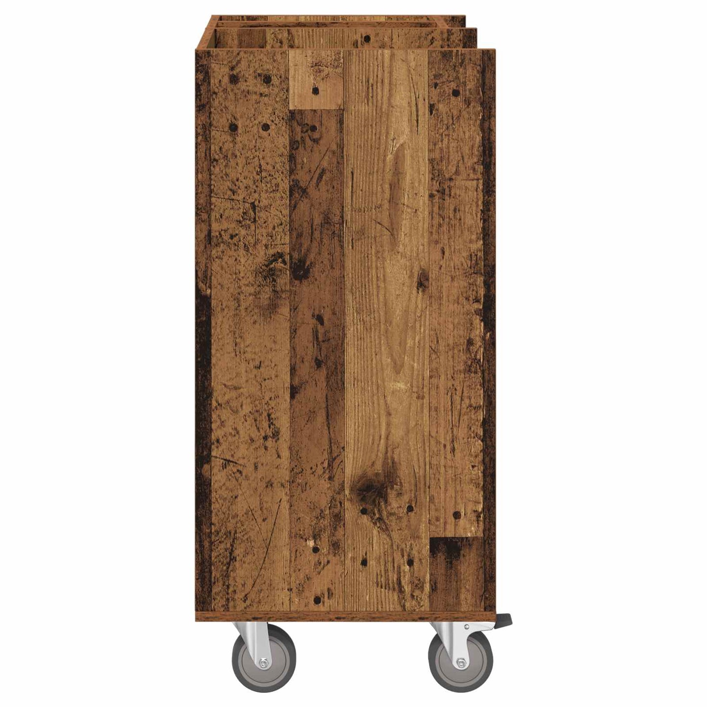 Golf Cabinet with Wheel Plain Old Wood 65 x 45 x 98 cm