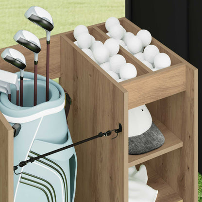 Golf Cabinet with Wheel Plain Artisan Oak 65 x 45 x 98 cm