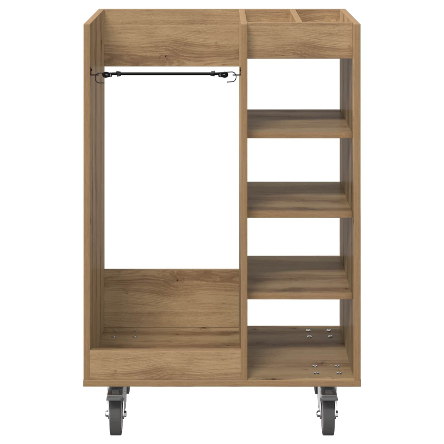 Golf Cabinet with Wheel Plain Artisan Oak 65 x 45 x 98 cm
