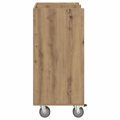 Golf Cabinet with Wheel Plain Artisan Oak 65 x 45 x 98 cm