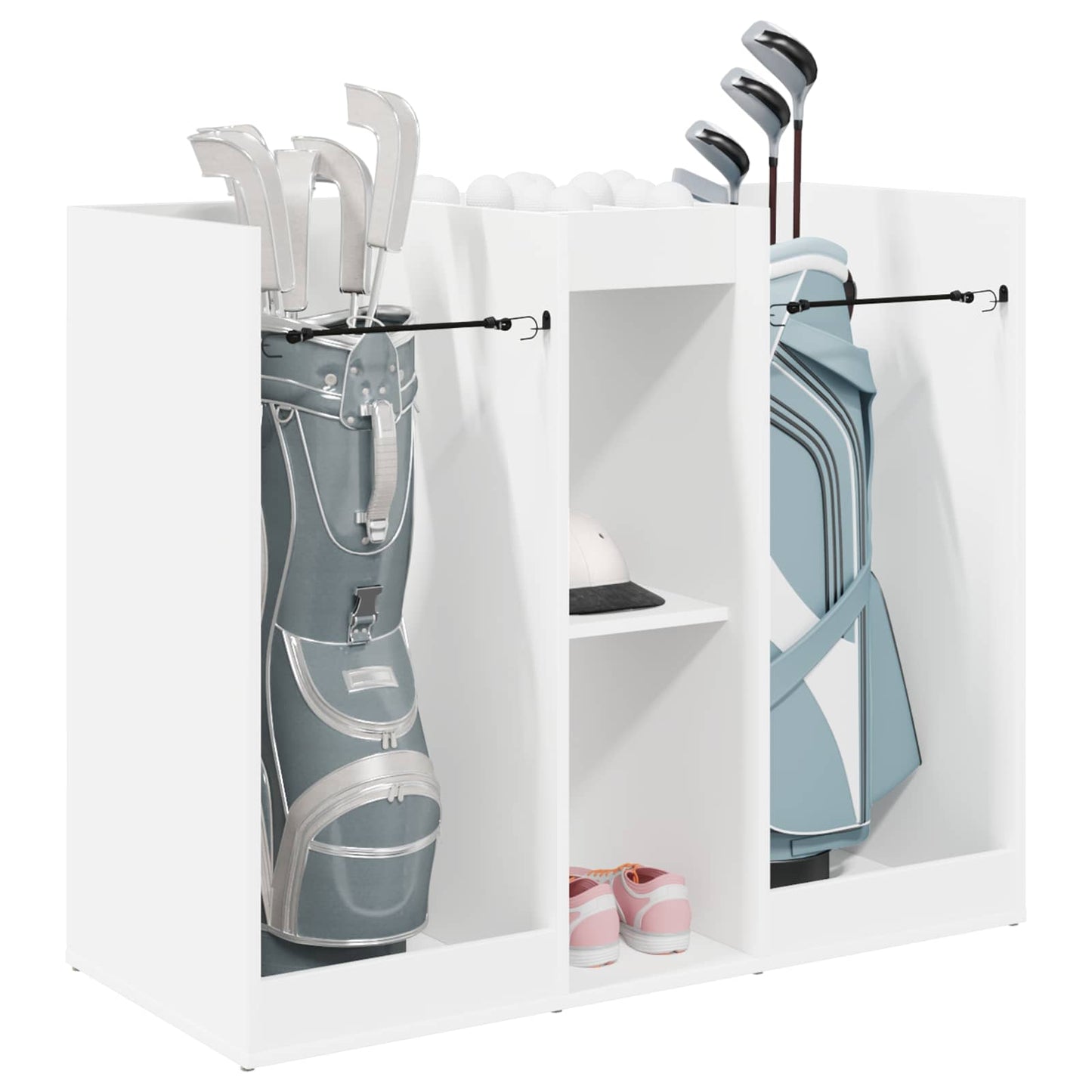 Golf Cabinet Plain White 102 x 45 x 85.5 cm