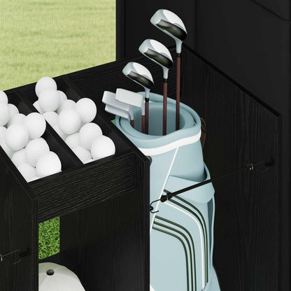 Golf Cabinet Plain Black Oak 102 x 45 x 85.5 cm