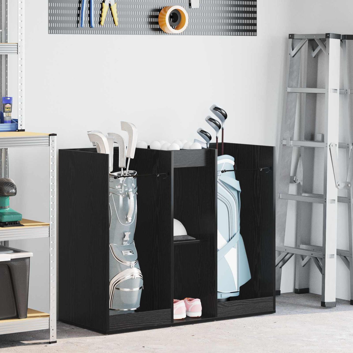 Golf Cabinet Plain Black Oak 102 x 45 x 85.5 cm