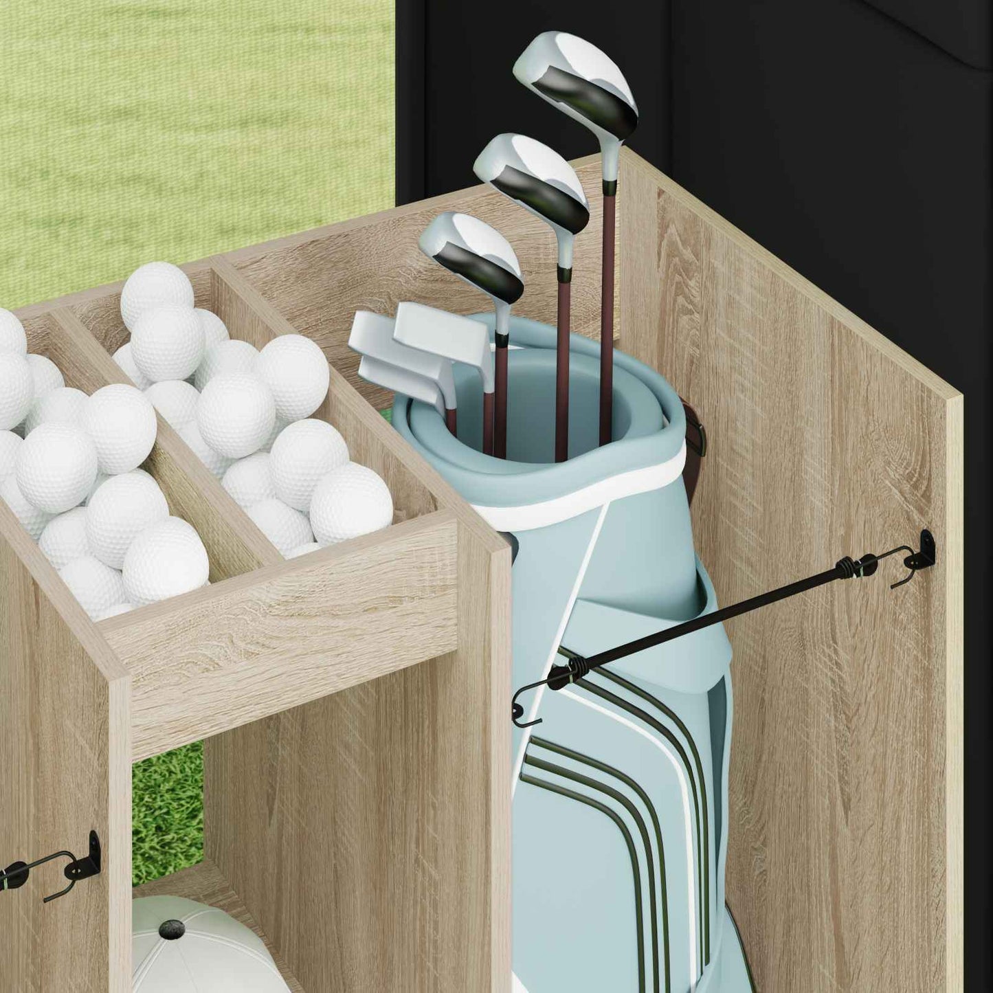 Golf Cabinet Plain Sonoma Oak 102 x 45 x 85.5 cm
