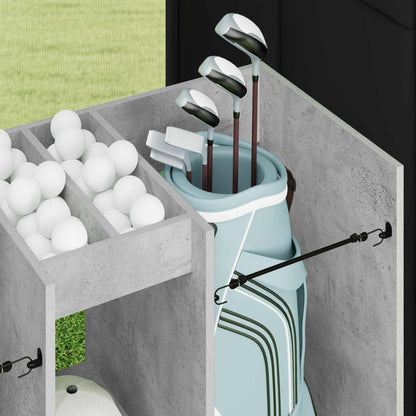 Golf Cabinet Plain Concrete Grey 102 x 45 x 85.5 cm