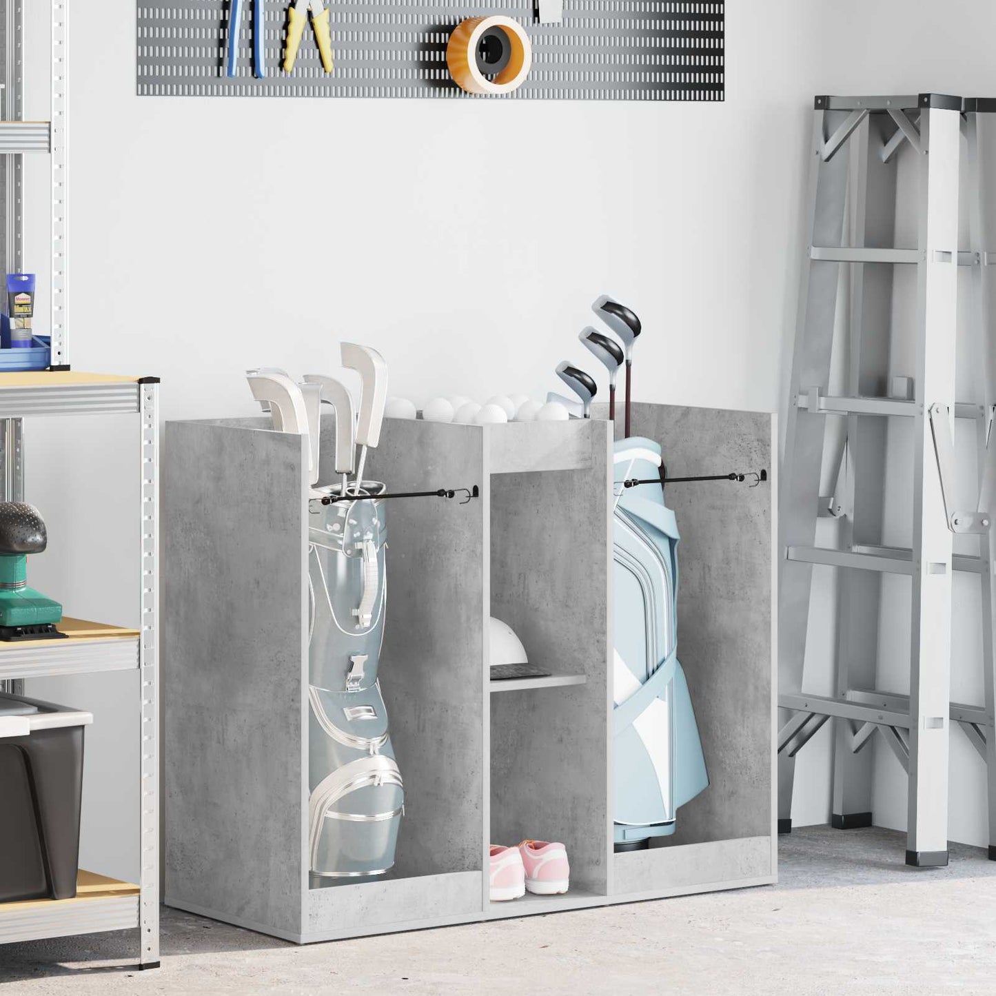 Golf Cabinet Plain Concrete Grey 102 x 45 x 85.5 cm