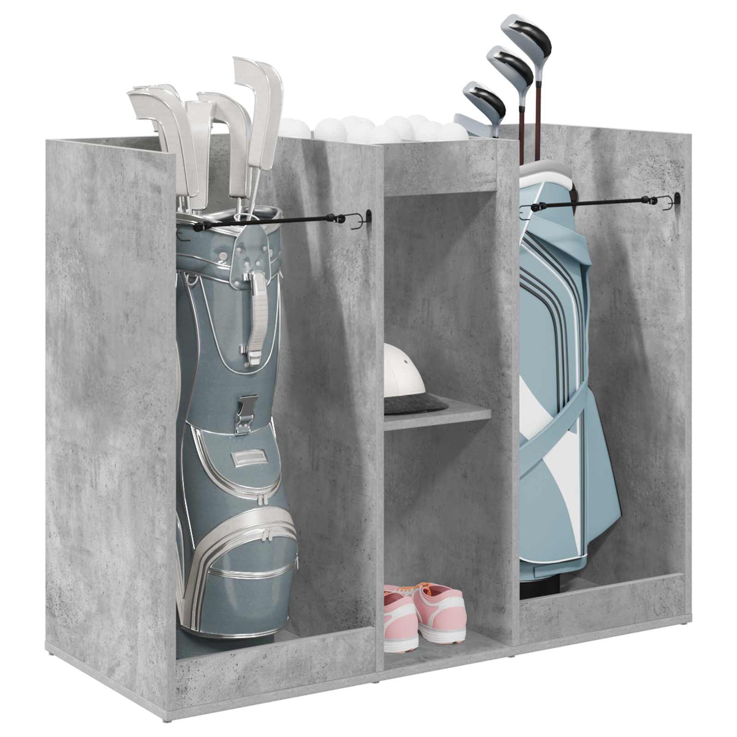 Golf Cabinet Plain Concrete Grey 102 x 45 x 85.5 cm