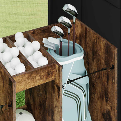 Golf Cabinet Plain Smoked Oak 102 x 45 x 85.5 cm