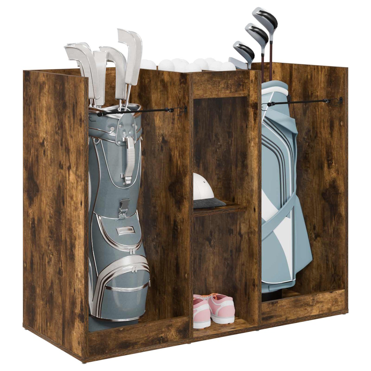 Golf Cabinet Plain Smoked Oak 102 x 45 x 85.5 cm