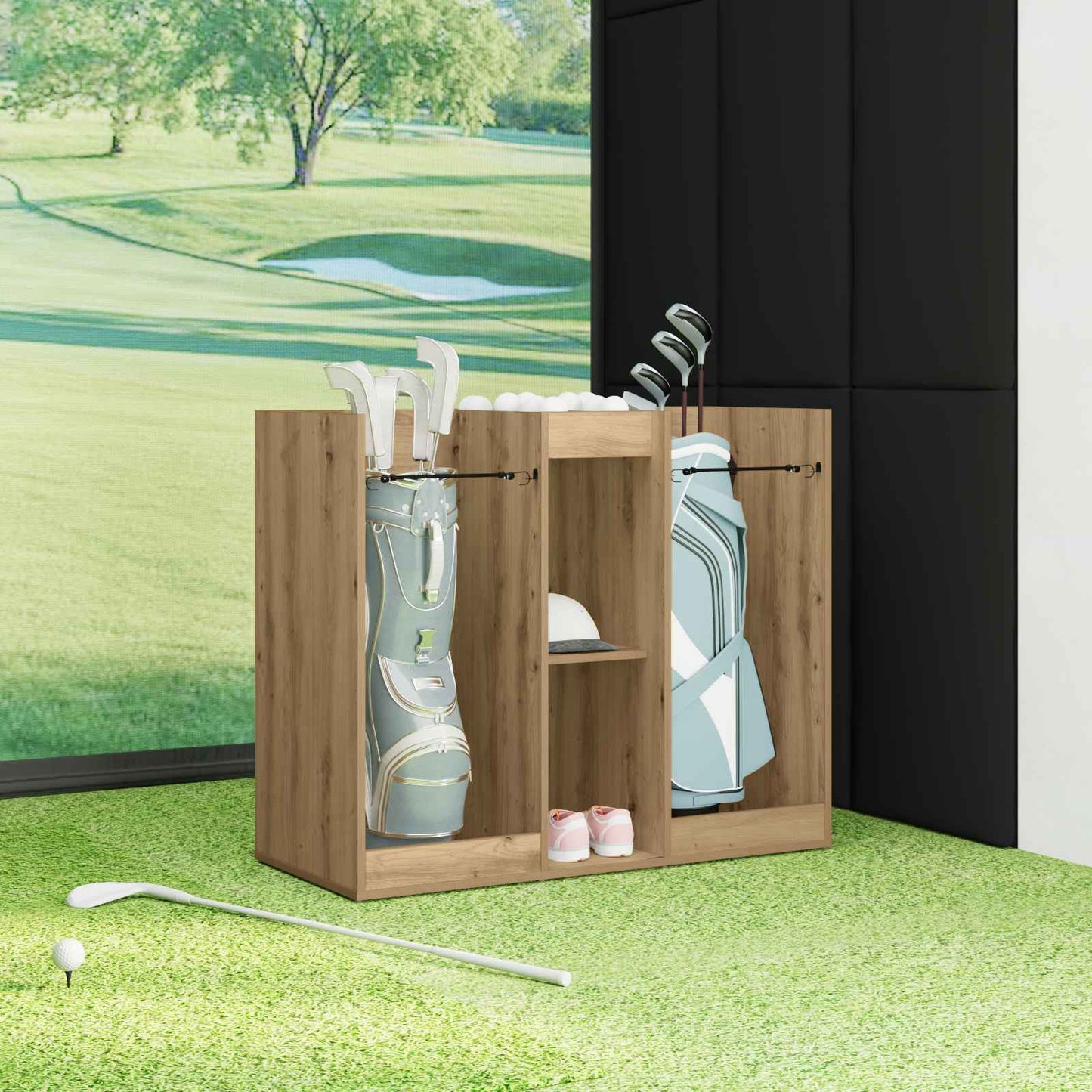 Golf Cabinet Plain Artisan Oak 102 x 45 x 85.5 cm