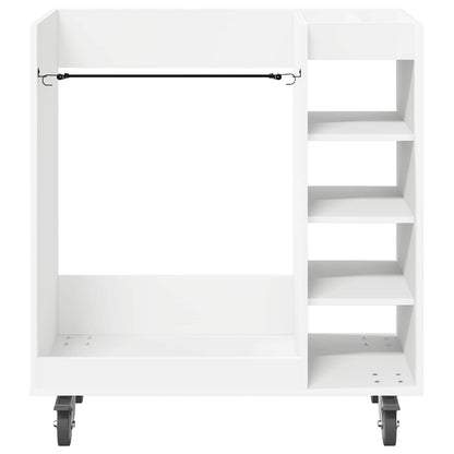 Golf Cabinet with Wheel Plain White 90 x 45 x 98 cm