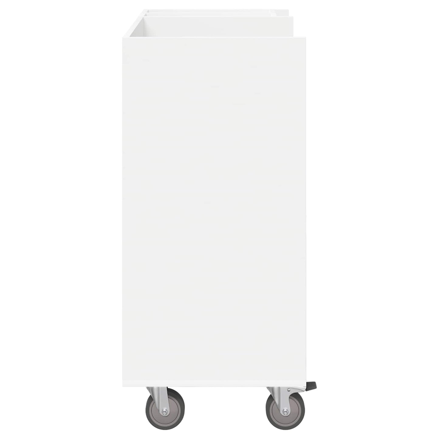 Golf Cabinet with Wheel Plain White 90 x 45 x 98 cm