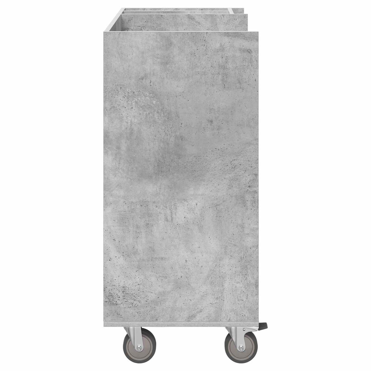 Golf Cabinet with Wheel Plain Concrete Grey 90 x 45 x 98 cm