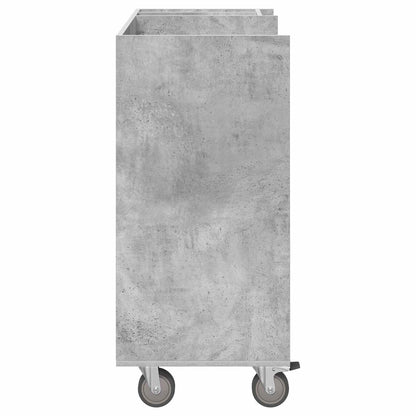Golf Cabinet with Wheel Plain Concrete Grey 90 x 45 x 98 cm