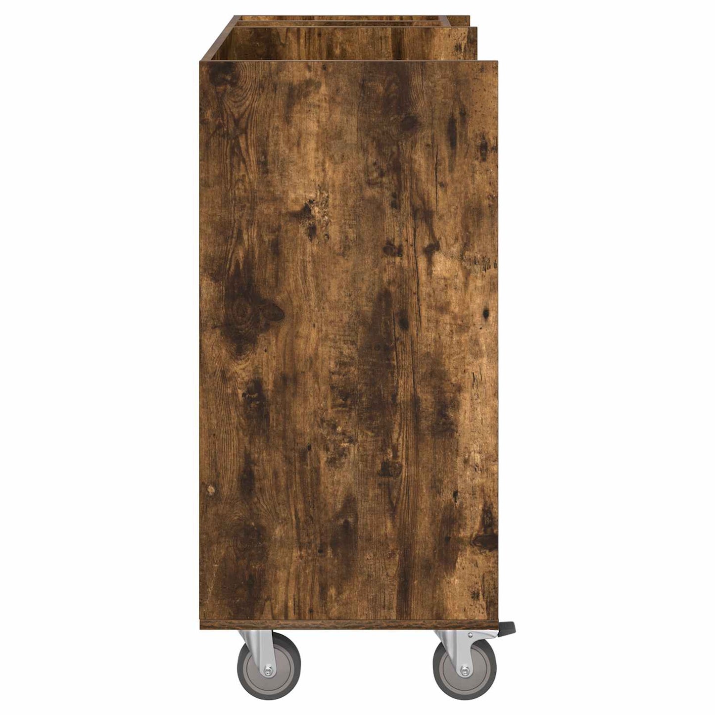 Golf Cabinet with Wheel Plain Smoked Oak 90 x 45 x 98 cm