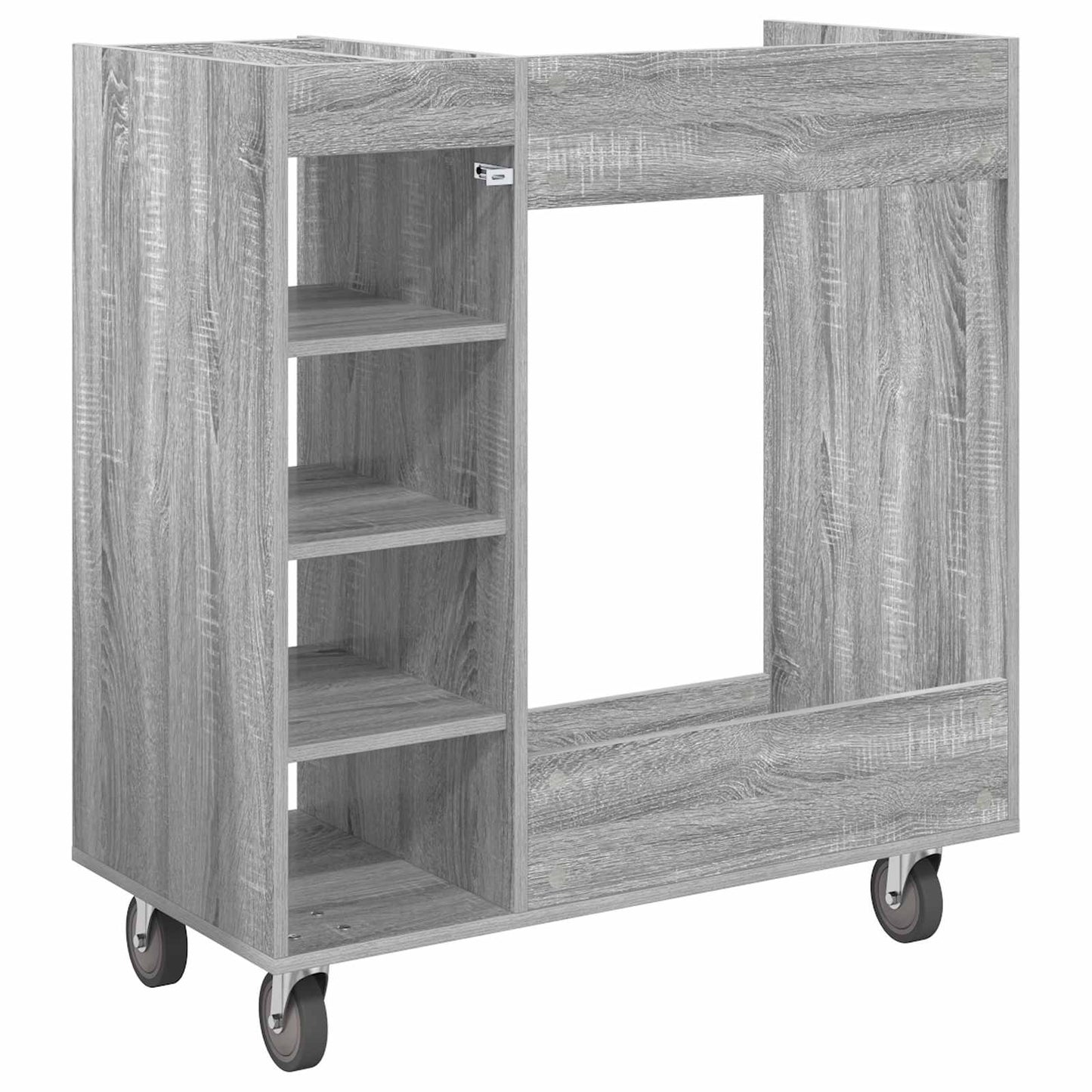 Golf Cabinet with Wheel Plain Grey Sonoma 90 x 45 x 98 cm