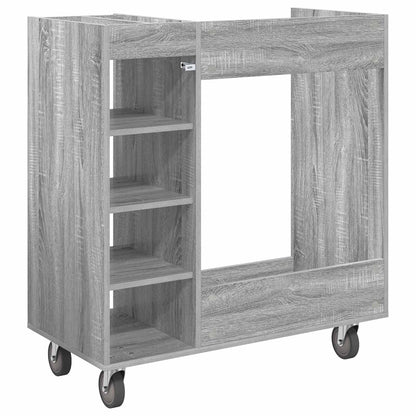 Golf Cabinet with Wheel Plain Grey Sonoma 90 x 45 x 98 cm