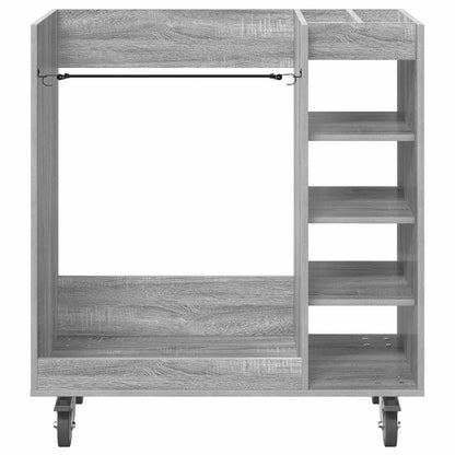 Golf Cabinet with Wheel Plain Grey Sonoma 90 x 45 x 98 cm