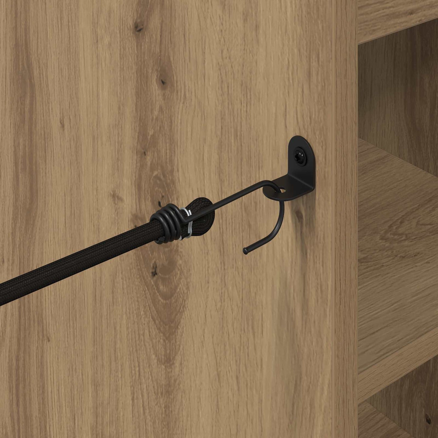 Golf Cabinet with Wheel Plain Artisan Oak 90 x 45 x 98 cm