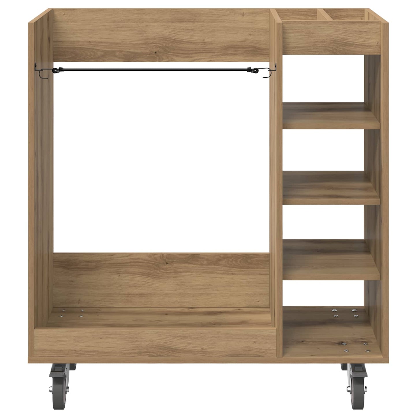 Golf Cabinet with Wheel Plain Artisan Oak 90 x 45 x 98 cm