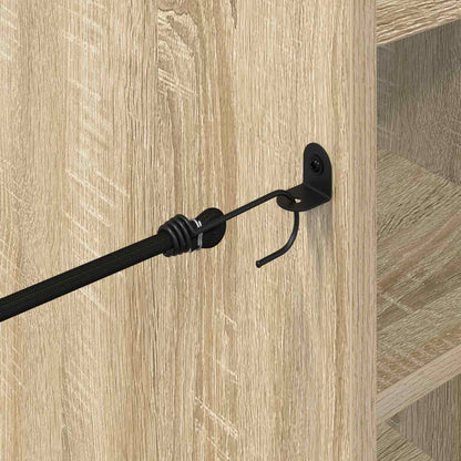 Golf Cabinet with Wheel Plain Sonoma Oak 120 x 45 x 98 cm