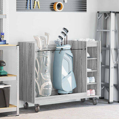 Golf Cabinet with Wheel Plain Grey Sonoma 120 x 45 x 98 cm