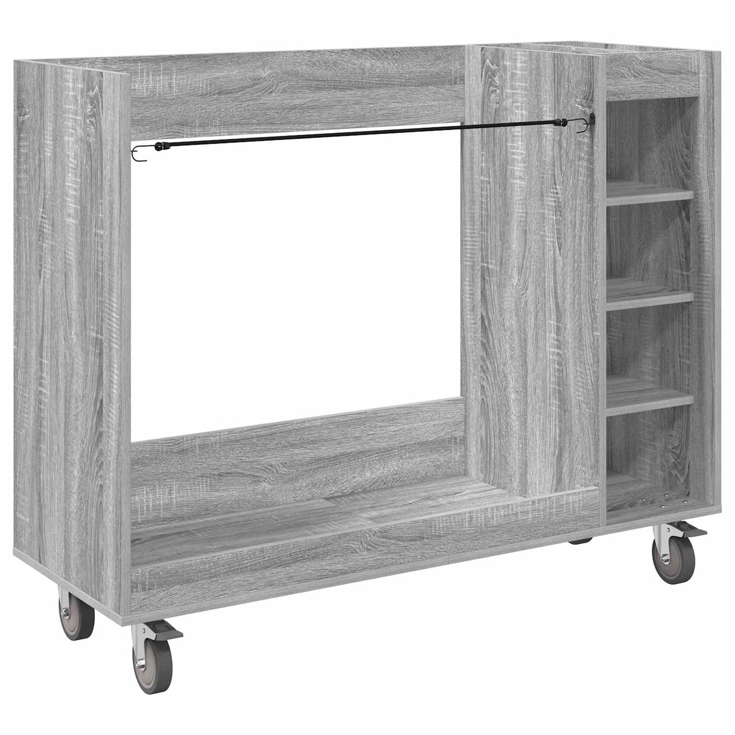 Golf Cabinet with Wheel Plain Grey Sonoma 120 x 45 x 98 cm