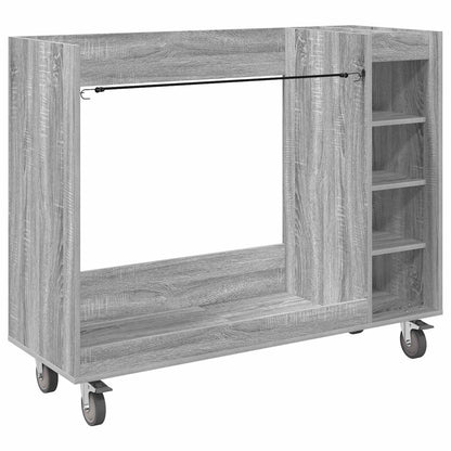 Golf Cabinet with Wheel Plain Grey Sonoma 120 x 45 x 98 cm