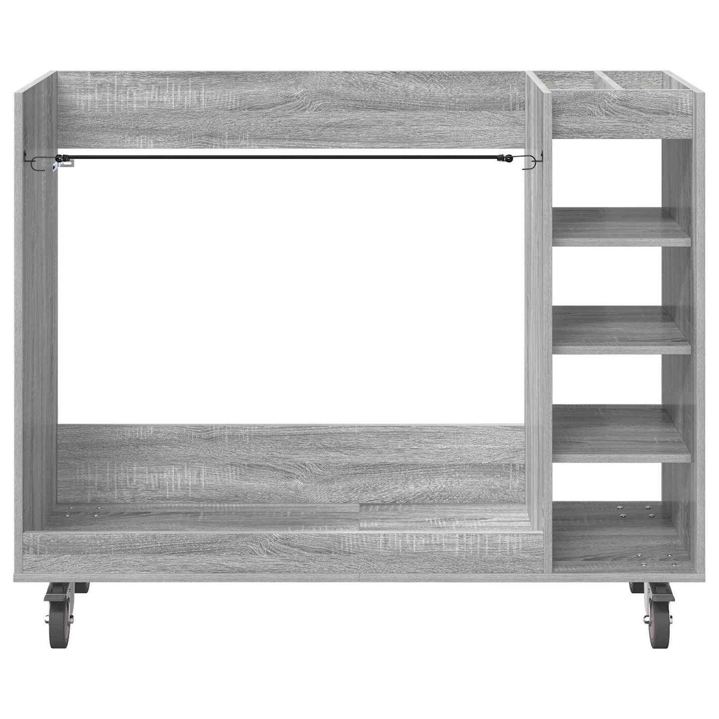 Golf Cabinet with Wheel Plain Grey Sonoma 120 x 45 x 98 cm