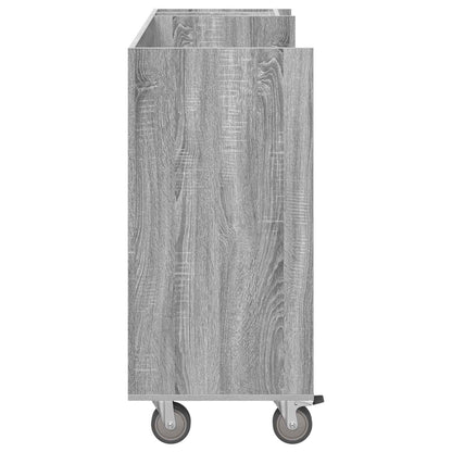 Golf Cabinet with Wheel Plain Grey Sonoma 120 x 45 x 98 cm
