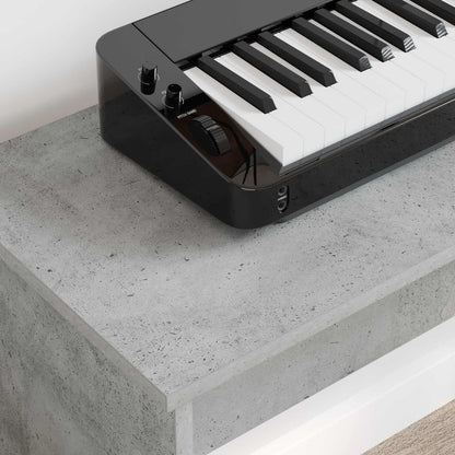 Keyboard Stand Concrete Grey 120 x 32 x 64 cm Engineered Wood