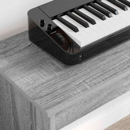 Keyboard Stand Grey Sonoma 120 x 32 x 64 cm Engineered Wood