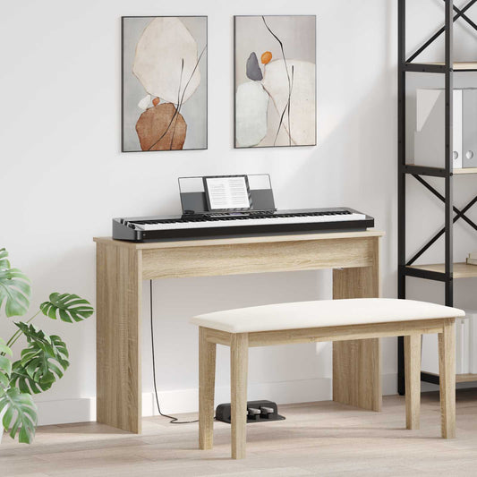 Keyboard Stand Sonoma Oak 100 x 32 x 64 cm Engineered Wood