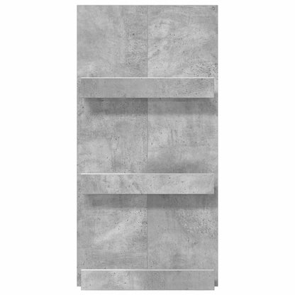 Magazine Rack Concrete Grey 51 x 11 x 102 cm Engineered Wood