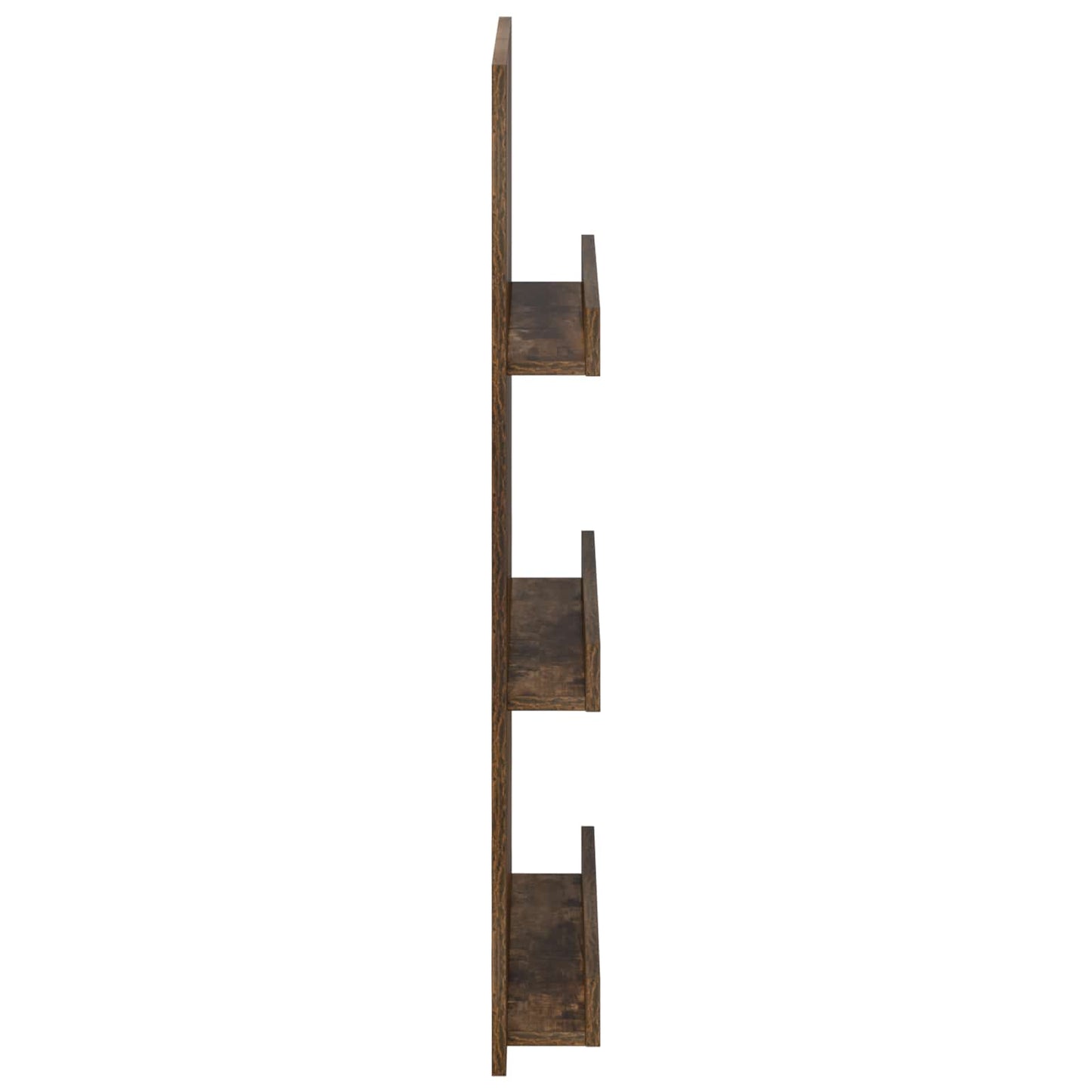 Magazine Rack Smoked Oak 51 x 11 x 102 cm Engineered Wood