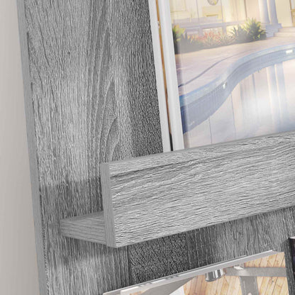 Magazine Rack Grey Sonoma 51 x 11 x 102 cm Engineered Wood