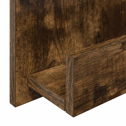 Magazine Rack Smoked Oak 43 x 11 x 102 cm Engineered Wood