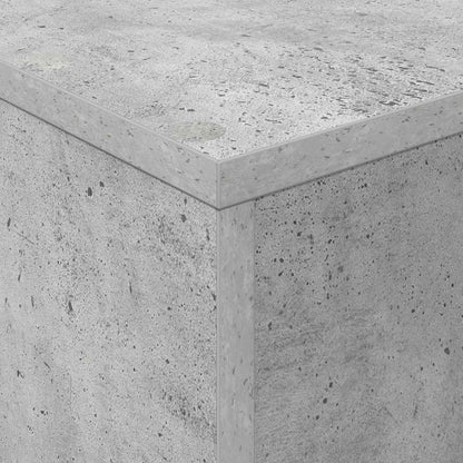 Magazine Rack Concrete Grey 70 x 41 x 126 cm Engineered Wood
