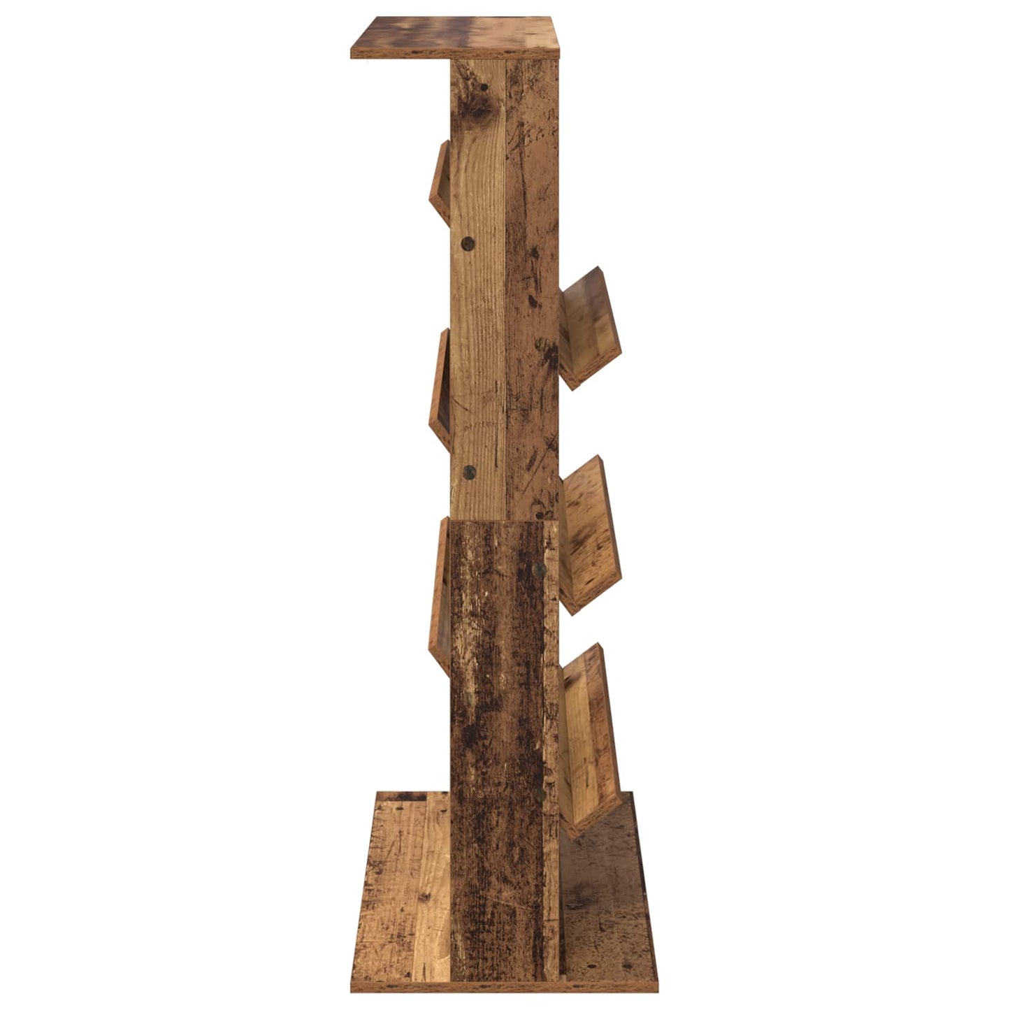 Magazine Rack Old Wood 70 x 41 x 126 cm Engineered Wood