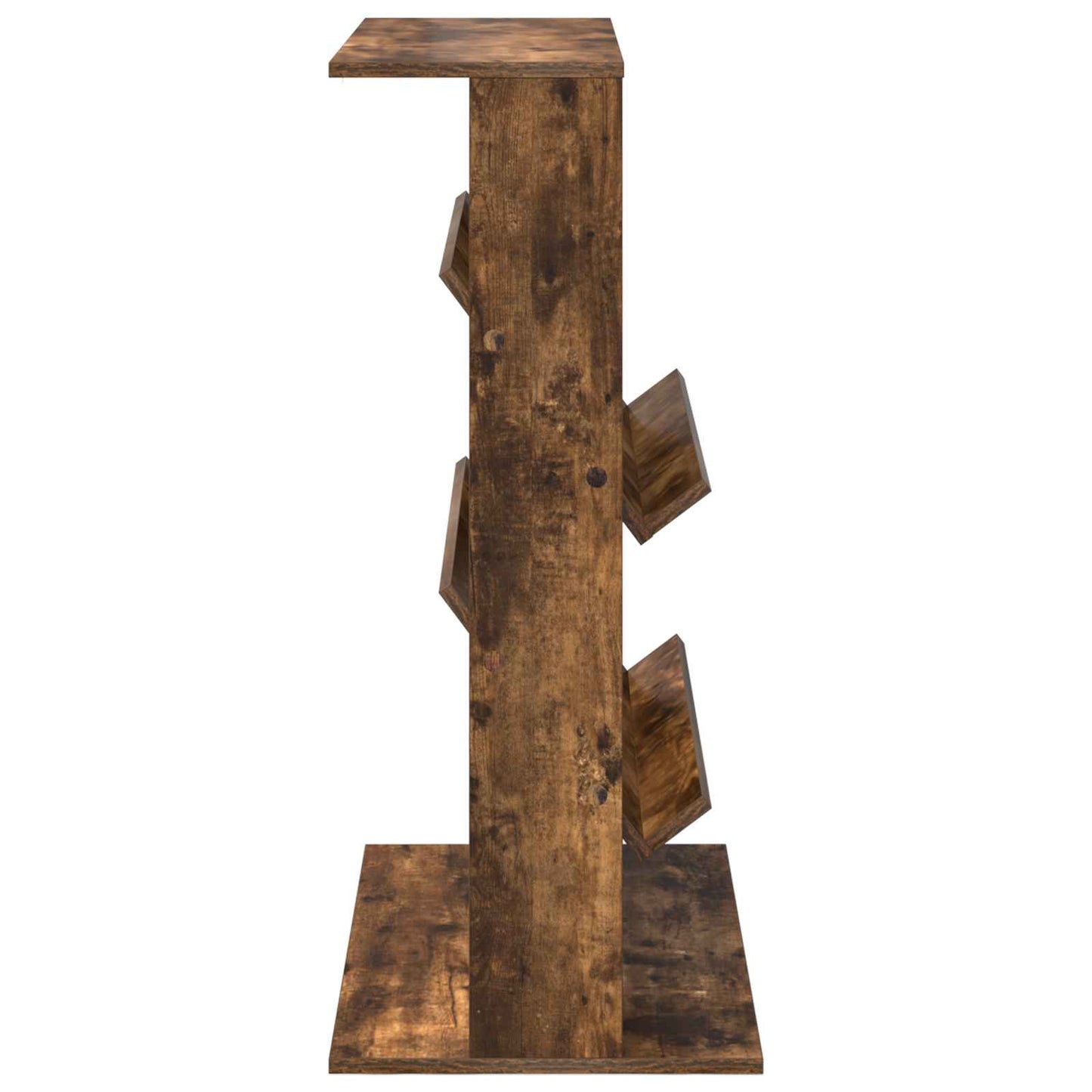 Magazine Rack Smoked Oak 70 x 41 x 96 cm Engineered Wood